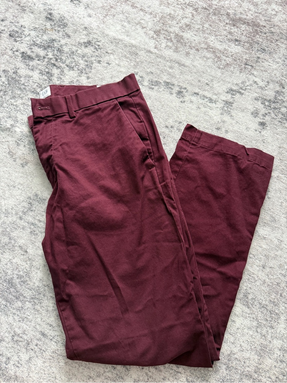 GAP Men's Maroon Dress Casual Pants 32x30 straight leg